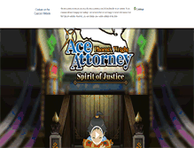 Tablet Screenshot of ace-attorney.com